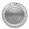 round cardboard tray silver